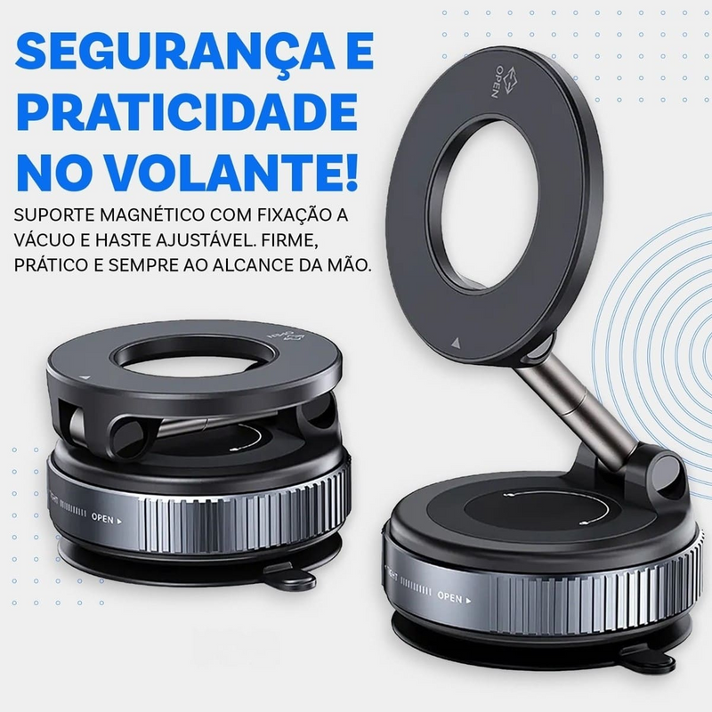 Suporte Magnético universal Dobrável 360° A Vácuo Ajustável 2025